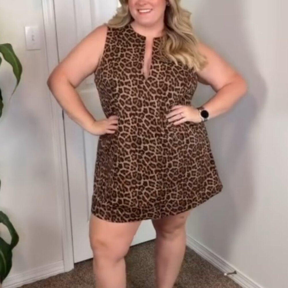 Animal print dress